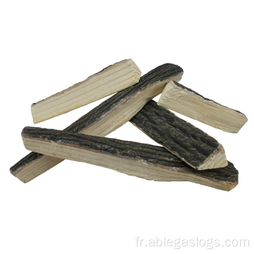 Journaux de cheminée en bois de fibre en céramique